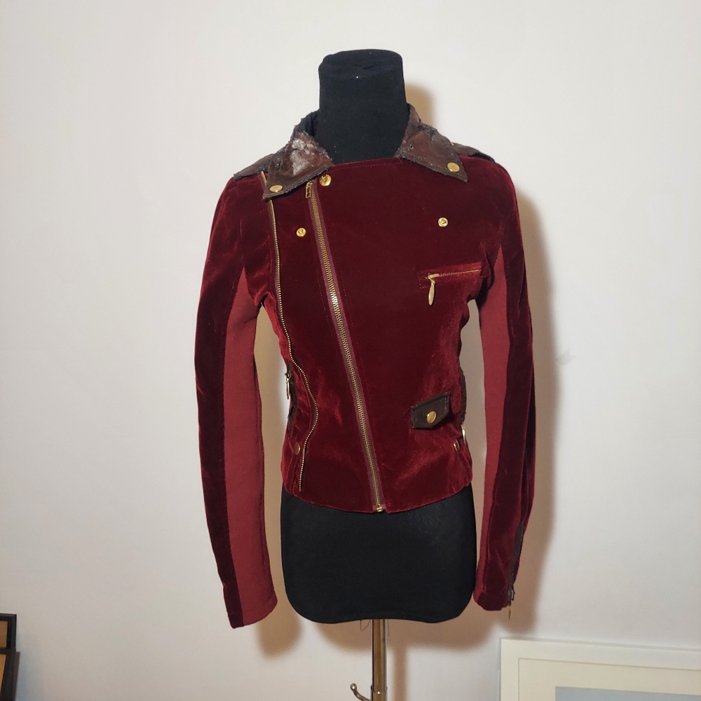 D.i.a gyaru velour biker jacket